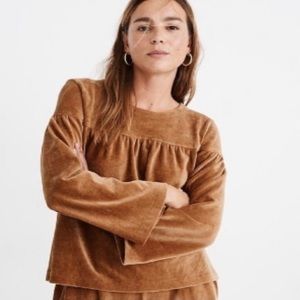 NWT Madewell Texture & Thread Corduroy Swing Top
